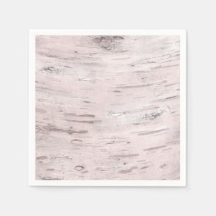 Serviette En Papier Birch Tree blanc Bois Rustique Grange mariage