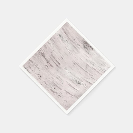 Serviette En Papier Birch Tree blanc Bois Rustique Grange mariage (Coin)