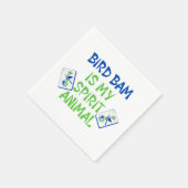 Serviette En Papier Bird Bam is My Spirit Animal Mahjong Bird Tiles (Coin)