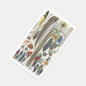 Serviette En Papier Bird Feather Wildlife Antique Feathers Art Nouveau (Coin)