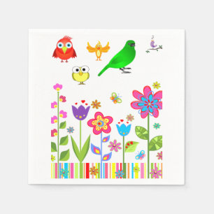 Serviette En Papier Bird Wildlife Napkin