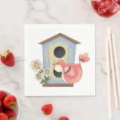 Serviette En Papier Birdhouse et Bird (En situation)