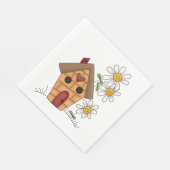 Serviette En Papier Birdhouse Et Fleurs (Coin)