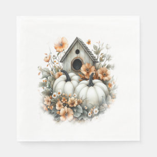 Serviette En Papier Birdhouse Shirt Country Citrouille