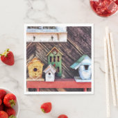 Serviette En Papier Birdhouses (En situation)