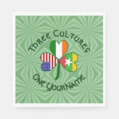 Serviette En Papier Birmanie (Myanmar) Irlande États-Unis Shamrock Ann (Devant)