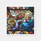 Serviette En Papier Birth of Jesus Stained Glass Window (Devant)