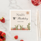 Serviette En Papier Birthday (En situation)