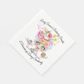 Serviette En Papier Birthday Babe With Art and Books (Coin)