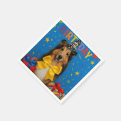 Serviette En Papier Birthday Party Sheltie (Coin)