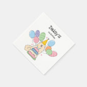 Serviette En Papier Biscuit Samoyed Chien Anniversaire Papier de fête (Coin)