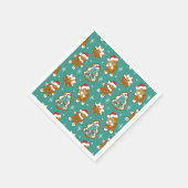 Serviette En Papier Biscuits de Noël au gingembre (Coin)