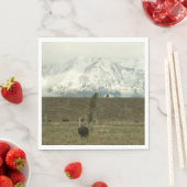 Serviette En Papier Bison à Grand Teton National Park Photographie (En situation)