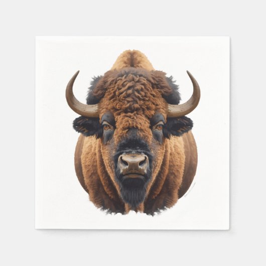 Serviette En Papier Bison / Buffle (Devant)