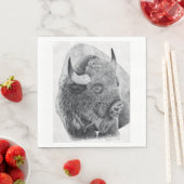 Serviette En Papier Bison d'Amérique (En situation)
