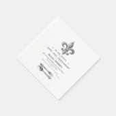 SERVIETTE EN PAPIER BISTROT FRANÇAIS VINTAGE MODERNE (Coin)