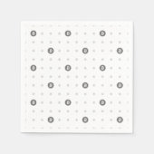 Serviette En Papier Bitcoin Polka Dot Paper Napkin (Devant)