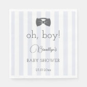 Serviette En Papier Bitty Bow Oh Boy Baby shower (Devant)