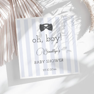 Serviette En Papier Bitty Bow Oh Boy Baby shower