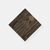 Serviette En Papier Black and Gold Art Deco Paper Napkin (Coin)