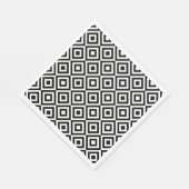 Serviette En Papier Black and white diamond pattern (Coin)