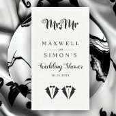 Serviette En Papier Black and white tuxedo two grooms gay wedding