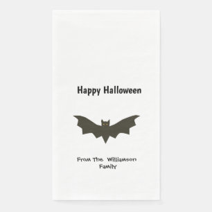 Serviette En Papier Black Bat Halloween