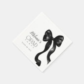 Serviette En Papier Black Bow Grad (Coin)