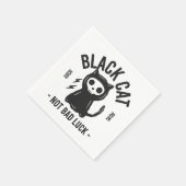 Serviette En Papier Black cat (Coin)