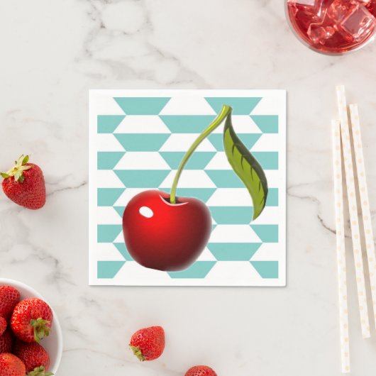 Serviette En Papier Black Cherry Punch (En situation)