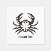 Serviette En Papier Black Crab (Devant)