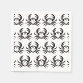 Serviette En Papier Black Crab (Devant)