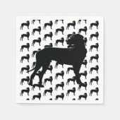 Serviette En Papier Black Dane, Big Dog (Devant)
