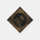 Serviette En Papier Black Dragon Scales Gold Faux Parties scintillant (Coin)