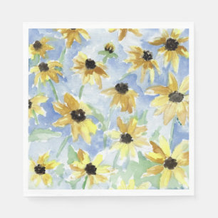 Serviette En Papier Black Eyed Susan Floral