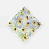 Serviette En Papier Black Eyed Susan Floral (Coin)