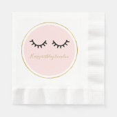 Serviette En Papier Black Eyelashes (Devant)