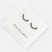 Serviette En Papier Black Eyelashes (Coin)