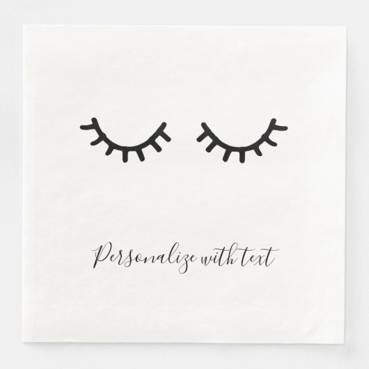 Serviette En Papier Black Eyelashes (Devant)