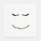 Serviette En Papier Black Eyelashes Glam (Devant)