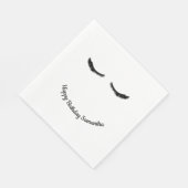 Serviette En Papier Black Eyelashes Glam (Coin)