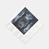 Serviette En Papier Black German Shepherd (Coin)