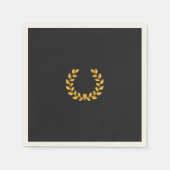 Serviette En Papier Black & Gold Poker Night | Elegant Hosting Decor (Devant)