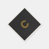 Serviette En Papier Black & Gold Poker Night | Elegant Hosting Decor (Coin)