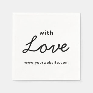 Serviette En Papier Black Grey Elegance Business avec des serviettes d