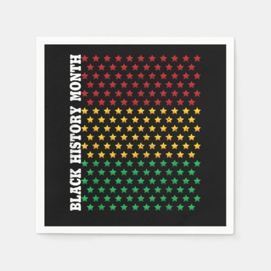 Serviette En Papier Black History Month Toxine d'Afrique (Devant)