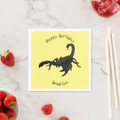 Serviette En Papier Black hungry scorpion (En situation)