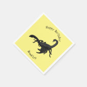 Serviette En Papier Black hungry scorpion (Coin)