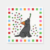 Serviette En Papier Black Labrador Birday Party Confetti (Devant)