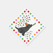 Serviette En Papier Black Labrador Birday Party Confetti (Coin)